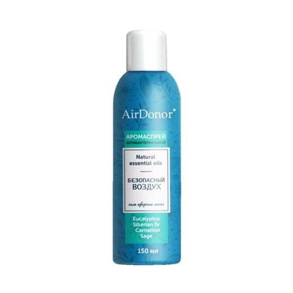 Airdonor аромаспрей антибактериальный "безопасный воздух" для рук и тела фл. 150мл