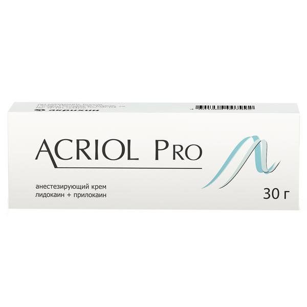 Акриол про крем для наружного применения 2,5% + 2,5% туба 30г №1