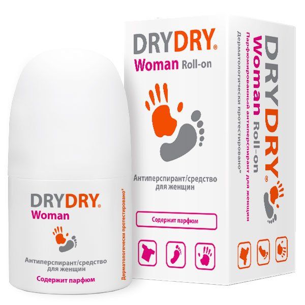 Антиперспирант для нормального и обильного потоотделения для женщин DRY DRY Woman/Драй Драй Вуман 50мл