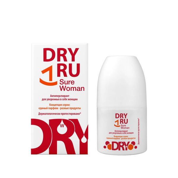 Антиперспирант для уверенных в себе женщин Roll-On Sure Woman Dry Ru/Драй Ру 50мл