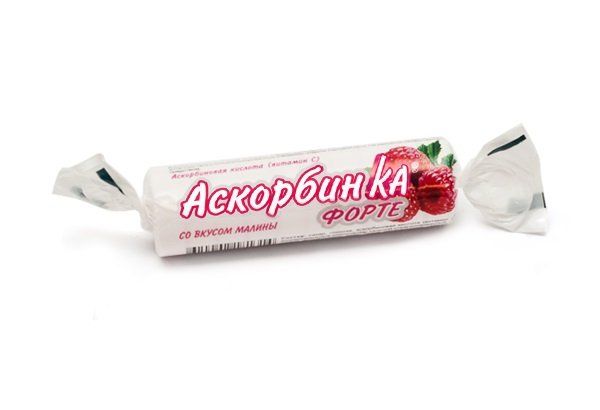 АскорбинКа Форте табл. со вкусом малины №10 (крутка)
