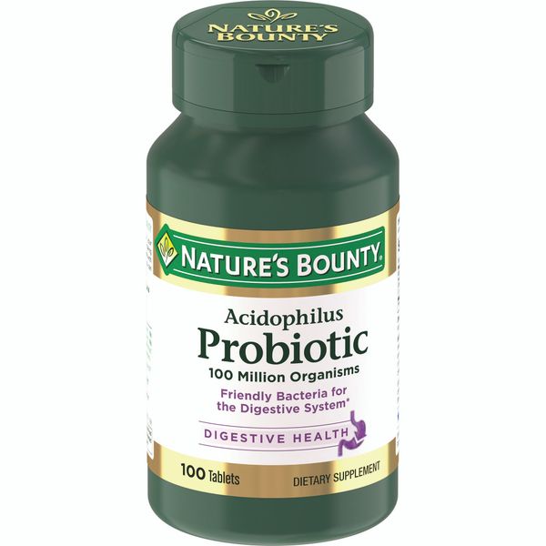 Ацидофилус пробиотик Nature's Bounty/Нэйчес баунти таблетки 200мг 100шт