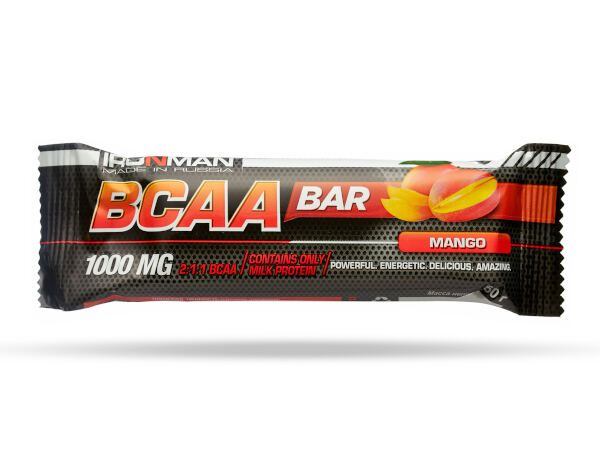 Батончик BCAA темная глазурь манго Protein Bar 50г 12шт