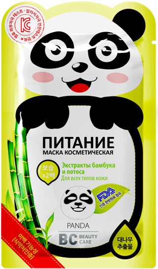 Bc beauty care маска для лица питательная "панда" 25 мл №1