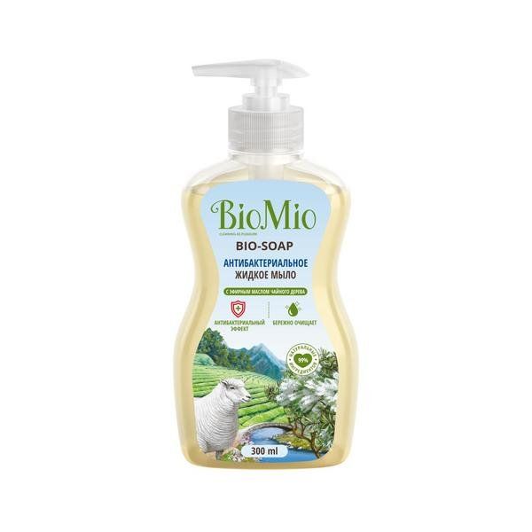 Biomio Bio-soap мыло жидкое аантибактериальное с эфирным маслом чайного дерева фл. 300мл