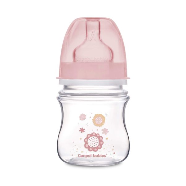 Бутылочка для кормления с 0 мес. розовая EasyStart Canpol/Канпол 120мл (35/216)