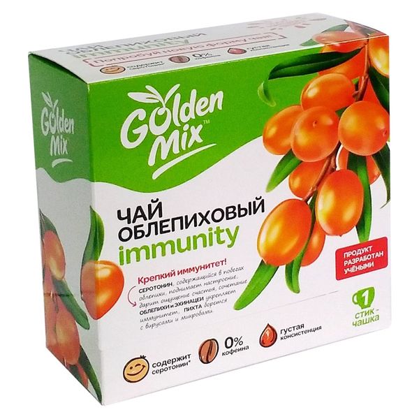 Чай облепиховый Immunity Golden Mix пак. 18г 21шт