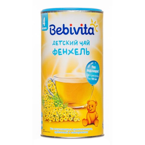 Чай сухой гранулированный для детей с 4 мес. Фенхель Bebivita/Бебивита 200г