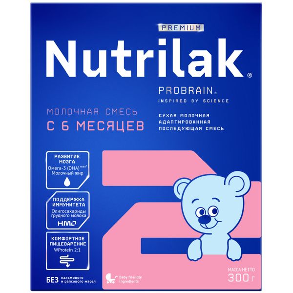 Cмесь сухая молочная для детей с 6 мес. Premium 2 Nutrilak/Нутрилак 300г