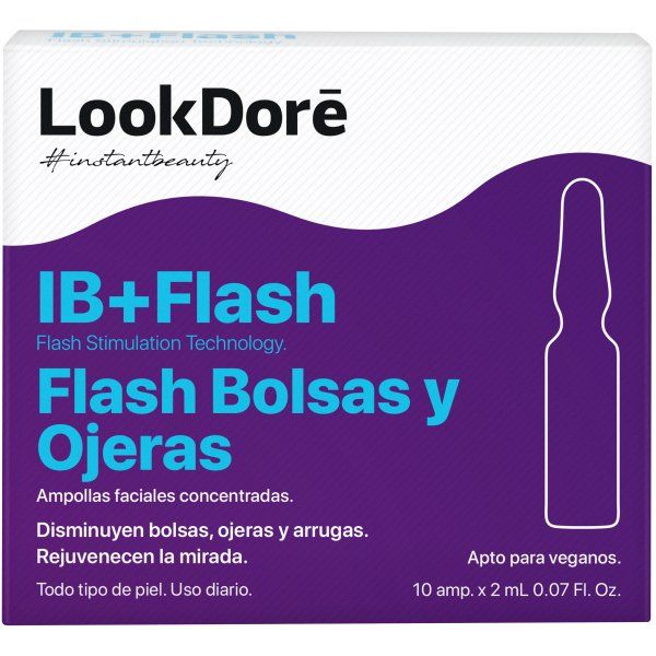 Cыворотка концентрированная в ампулах для контура век IB+Flash ampoulex Flash eyes Lookdore 2мл 10шт