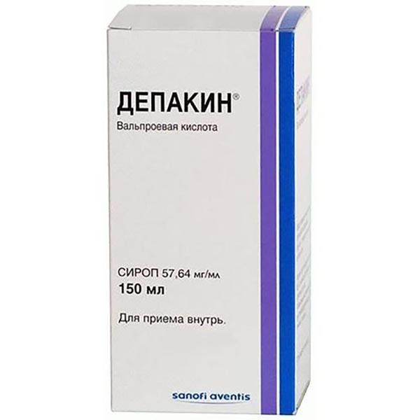 Депакин сироп 57,64мг/мл 150мл n1 (шпр)