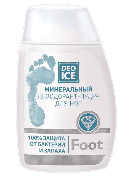 Дезодорант-пудра минеральный для ног deoice foot 50г