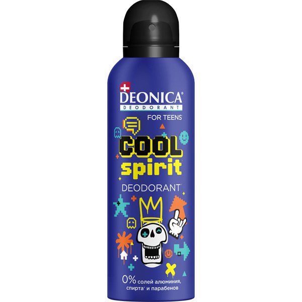 Дезодорант-спрей Cool Spirit для детей с 8 лет Деоника (Deonica) For Teens 125мл