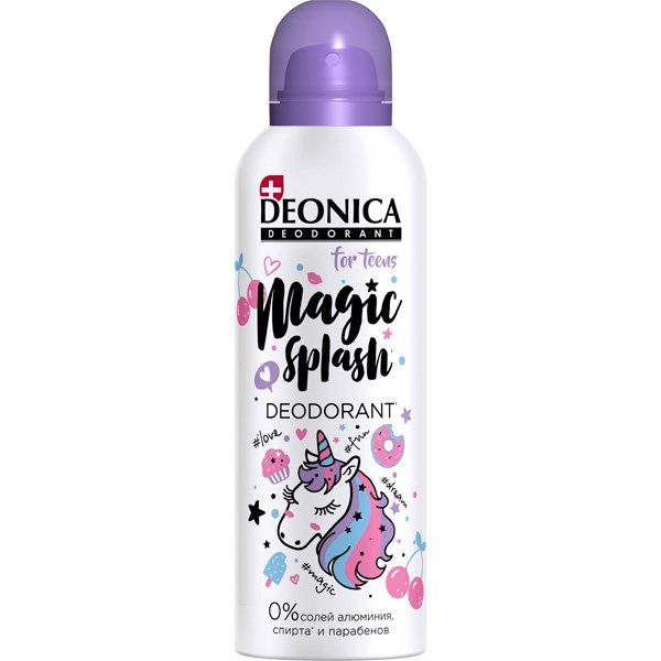 Дезодорант-спрей Magic Splash для детей с 8 лет Deonica (Деоника) For Teens 125мл