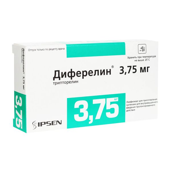 Диферелин лиоф. д/сусп. для в/м введ. пролонг. 3,75 мг №1