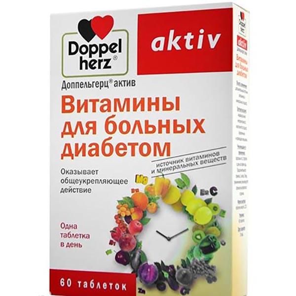Доппельгерц актив витамины д/больных диабетом таб. 1,15г n60