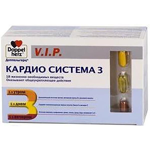 Доппельгерц vip кардио система 3 капс./комплект n84