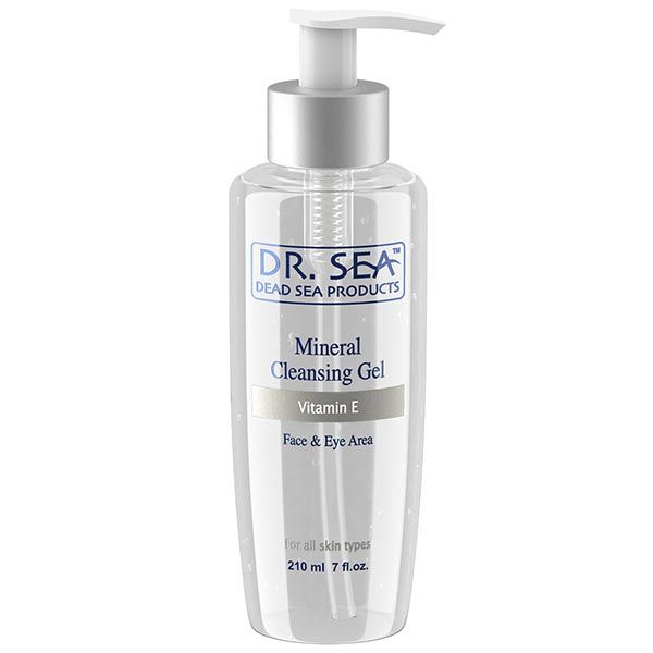 Dr. Sea гель минеральный очищающий для лица и глаз с витамином е фл. 210мл