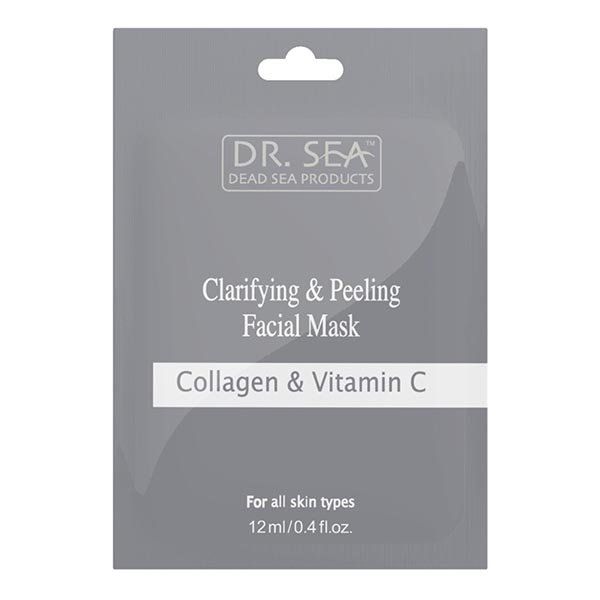 Dr. Sea маска-пилинг осветляющая для лица с коллагеном и витамином С пак. 12мл №15