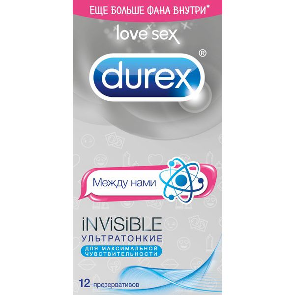 Дюрекс презервативы invisible ультратонкие №12 emoji