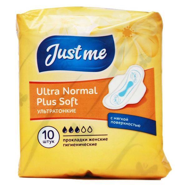 Джаст ми (just me) прокладки женские гигиенические ultra normal plus soft №10