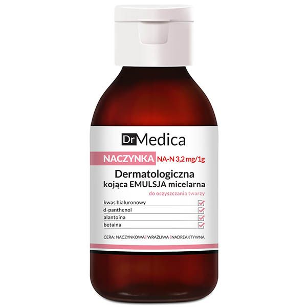 Эмульсия успокаивающая мицеллярная для очищения кожи лица dr medica capillary skin bielenda 250 мл