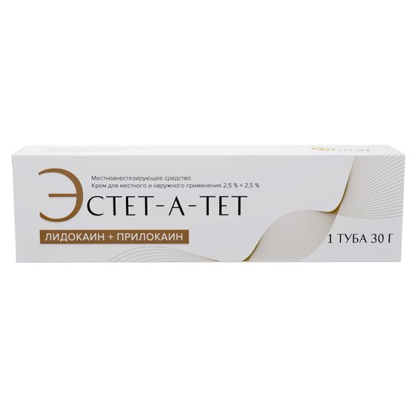 Эстет-а-тет крем для местного и наружного применения 2,5%+2,5% 30г