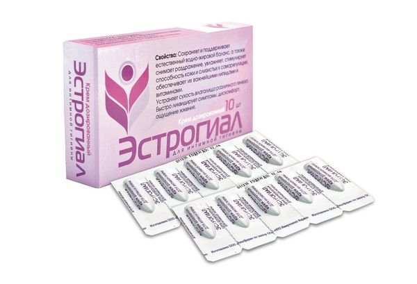 Эстрогиал крем дозированный для интимной гигиены 1,2г №10
