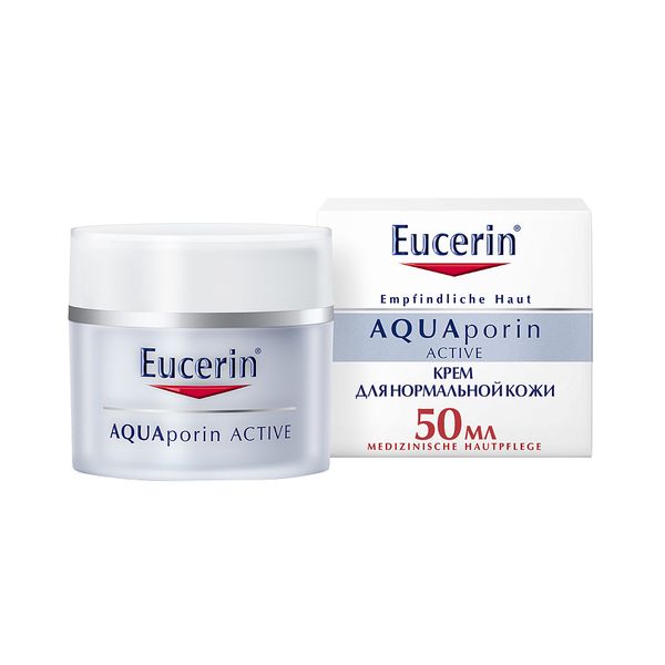 Эуцерин aquaporin active крем интенсивно увлажняющий для чувст. кожи нормального и комб. типа банка 50мл (69779)