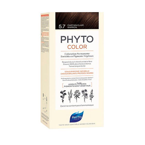 Фито фитоколор крем-краска для волос тон 5.7 (светлый каштан)