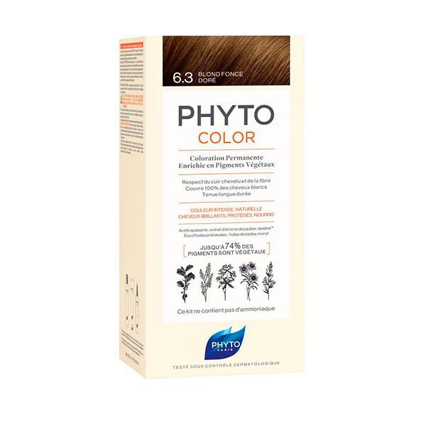 Фито фитоколор крем-краска для волос тон 6.3 (темный золотистый блонд)