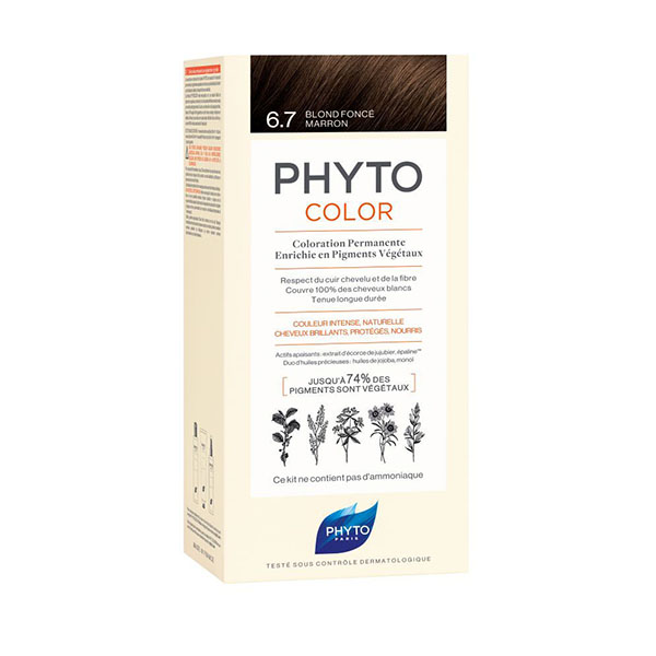 Фито фитоколор крем-краска для волос тон 6.7 (темный шоколадный блонд)