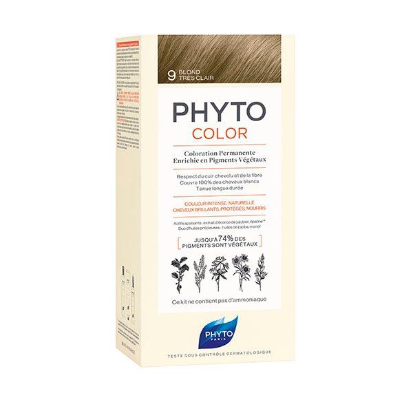 Фито фитоколор крем-краска для волос тон 9 (очень светлый блонд)