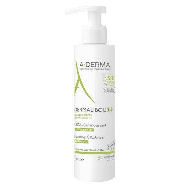 Гель очищающий пенящийся Dermalibour+Cica A-derma/А-дерма 200мл