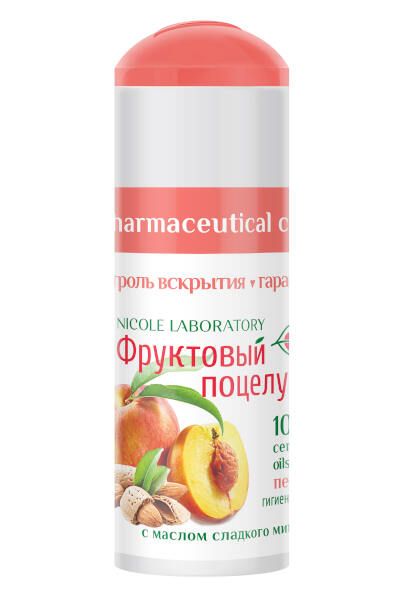 Гигиеническая помада персик фруктовый поцелуй 3,5 г