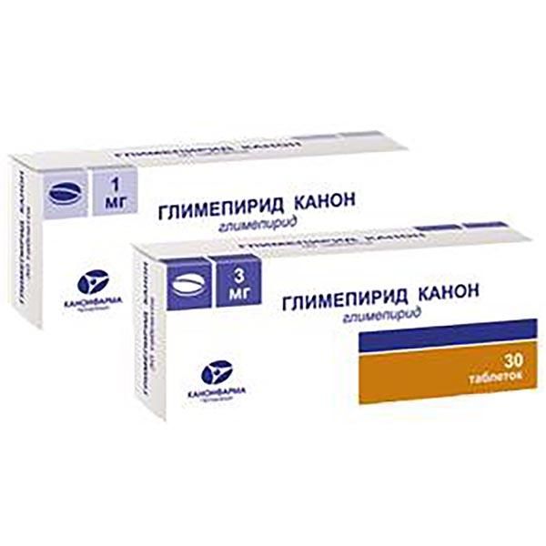 Глимепирид-канон таб. 3мг n30 (10х3)