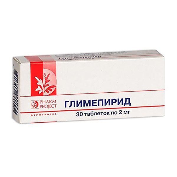Глимепирид таблетки 2мг №30 Фармпроект