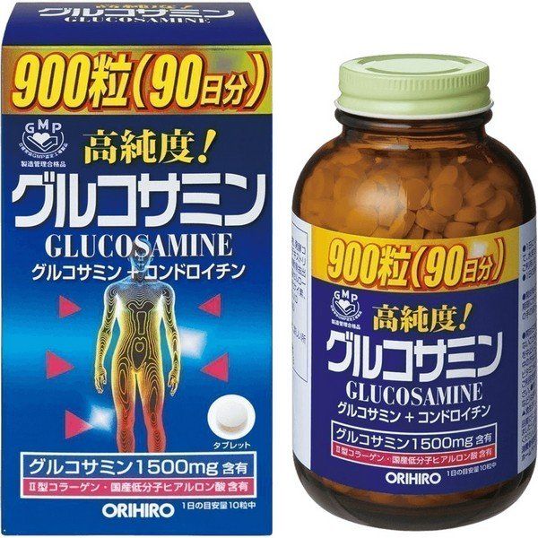 Глюкозамин с хондроитином и витаминами таб. Orihiro/Орихиро 0,25г 900шт