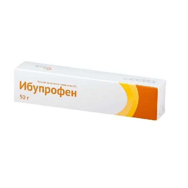 Ибупрофен гель д/нар. прим. 5% 50г