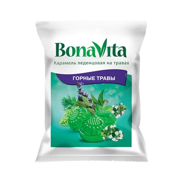 Карамель леденцовая Горные травы с витамином С Bona Vita 60г