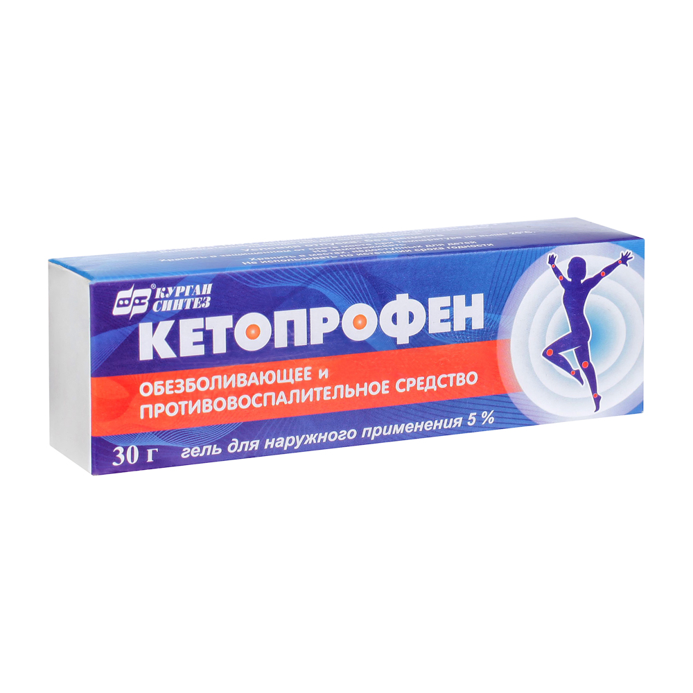Кетопрофен гель д/нар. прим. 5% туба 30г