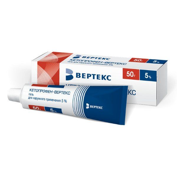 Aptekirls :: Кетопрофен-вертекс гель д/нар. прим. 5% туба 50г №1 .