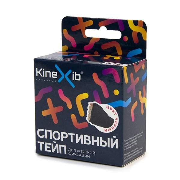 Кинексиб sport tape бинт нестерильный адгезивный стягиваяющий цвет черный 9,1м x 3,8см №1