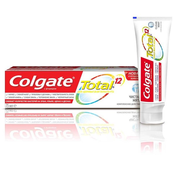 Колгейт паста зубная тотал 12 чистая мята 50мл (fcn89255)