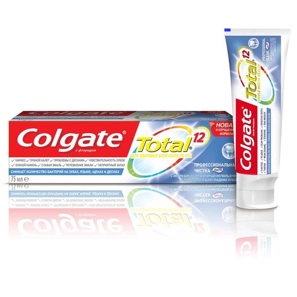 Колгейт зубная паста Тотал 12 профессиональная чистка 75мл