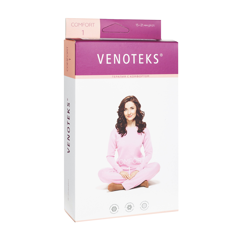 Колготки Venoteks (Венотекс) Comfort 1 компресионные р. S цвет бежевый