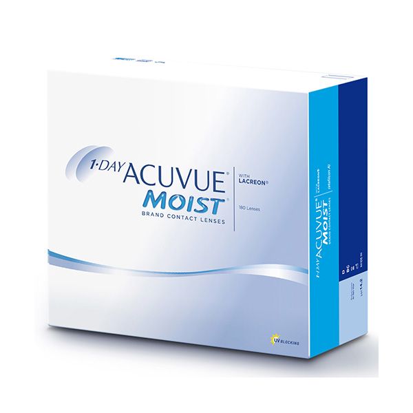 Контактные линзы 1 day acuvue moist 180 шт 8,5, -1,25 johnson & johnson