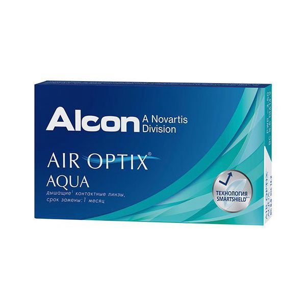 Контактные линзы airoptix aqua sph 8,6 14,2 -01.25 6 шт Alcon