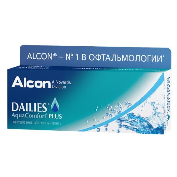 Контактные линзы dailies aquacomfort plus 30 шт 8,7, -10,00 alcon