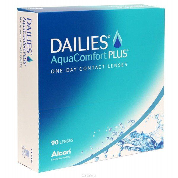 Контактные линзы dailies aquacomfort plus 90 шт 8,7, -6,50 alcon